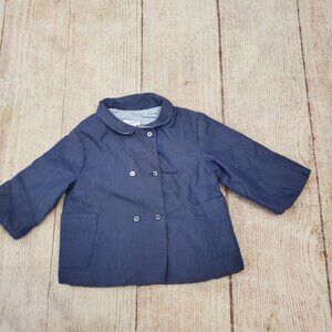 Jacadi chambray baby jacket sz 6m